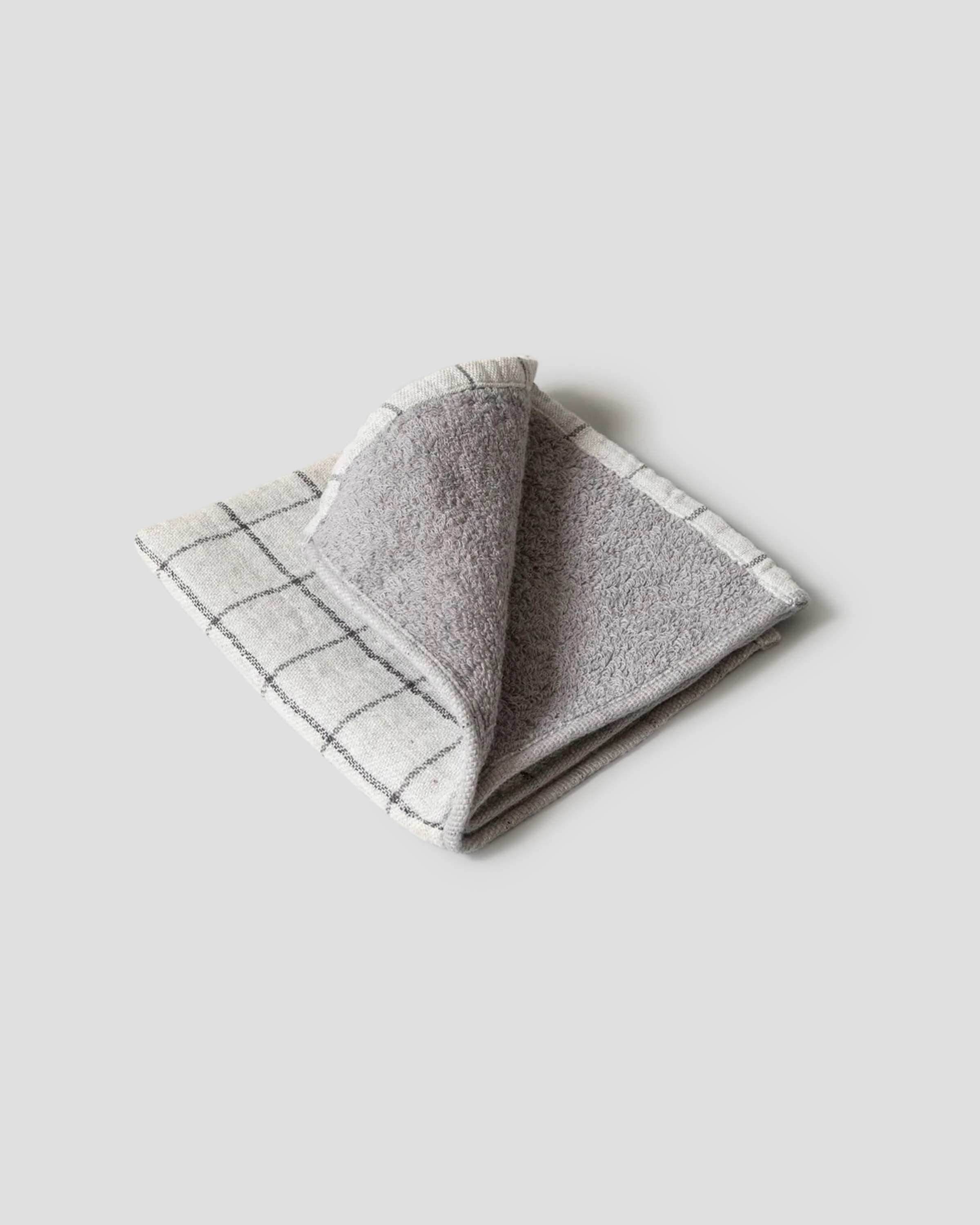 Japanisches Handtuch pflanzengefärbte Bio-Baumwolle - Bamboo Charcoal