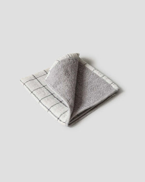 Japanisches Handtuch pflanzengefärbte Bio-Baumwolle - Bamboo Charcoal