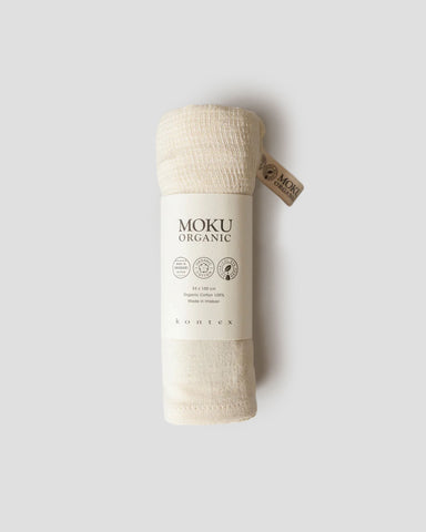 Japanisches Tenugui pflanzengefärbte Bio-Baumwolle Matcha