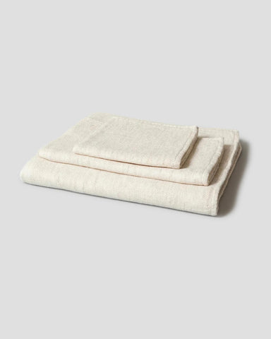 Kontex Claire Handtuch Bio-Baumwolle - Almond - Made in Japan