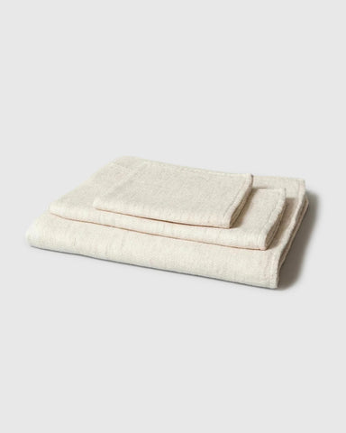 Kontex Claire Handtuch Bio-Baumwolle - Almond - Made in Japan