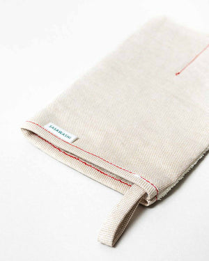 Sasawashi Peelinghandschuh Körper - Detail Rückseite