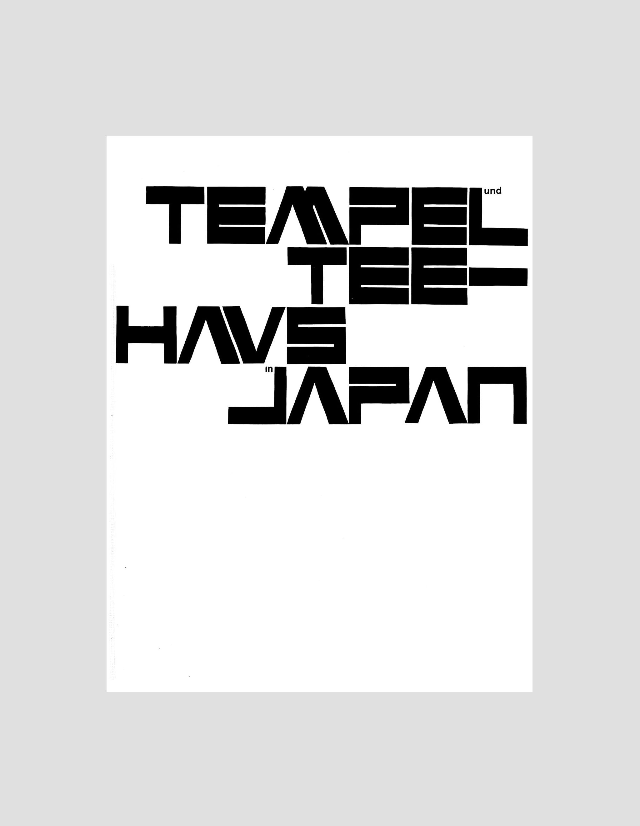 Tempel und Teehaus in Japan