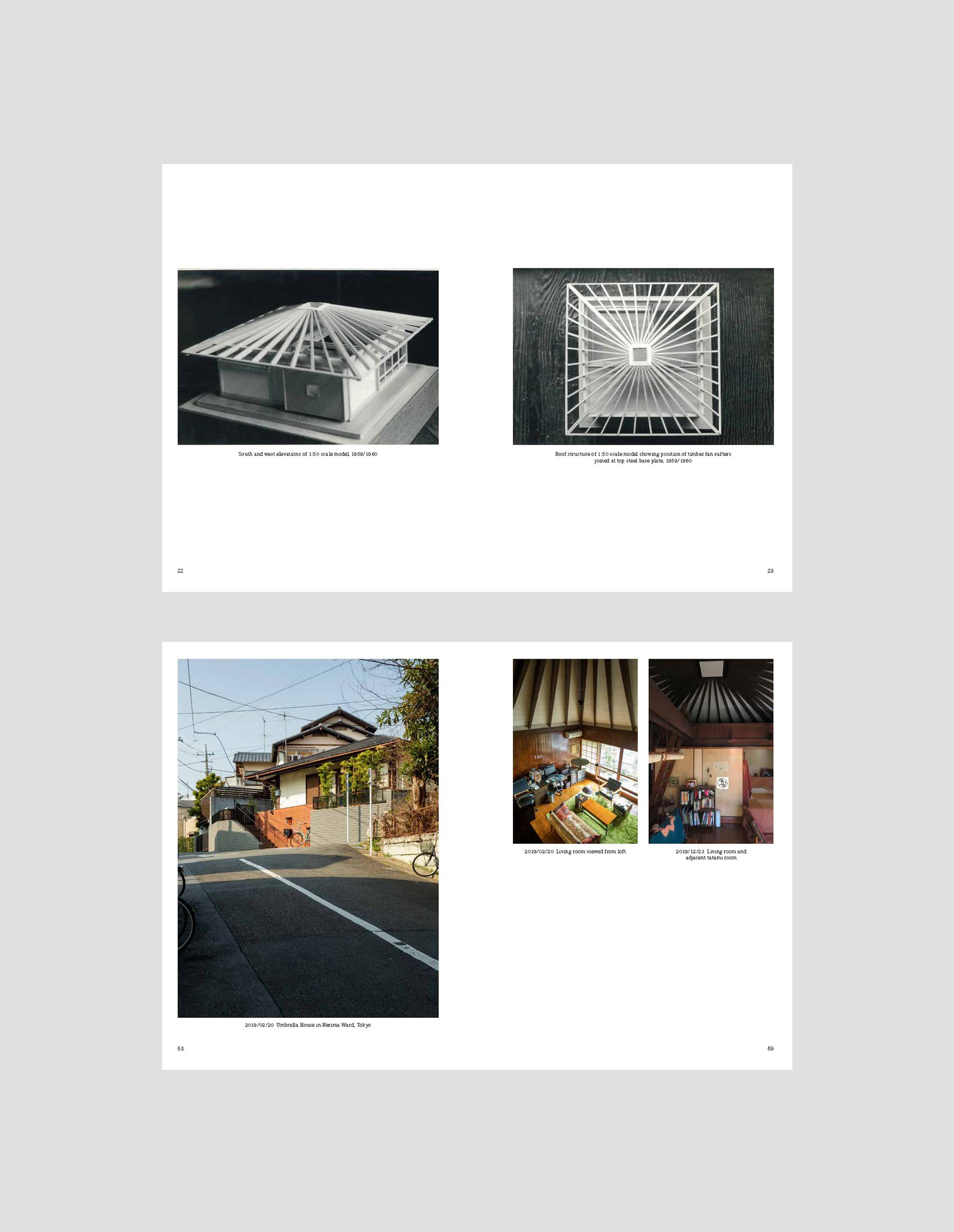 Kazuo Shinohara - The Umbrella House Project von Vitra Design Musuem spread#2