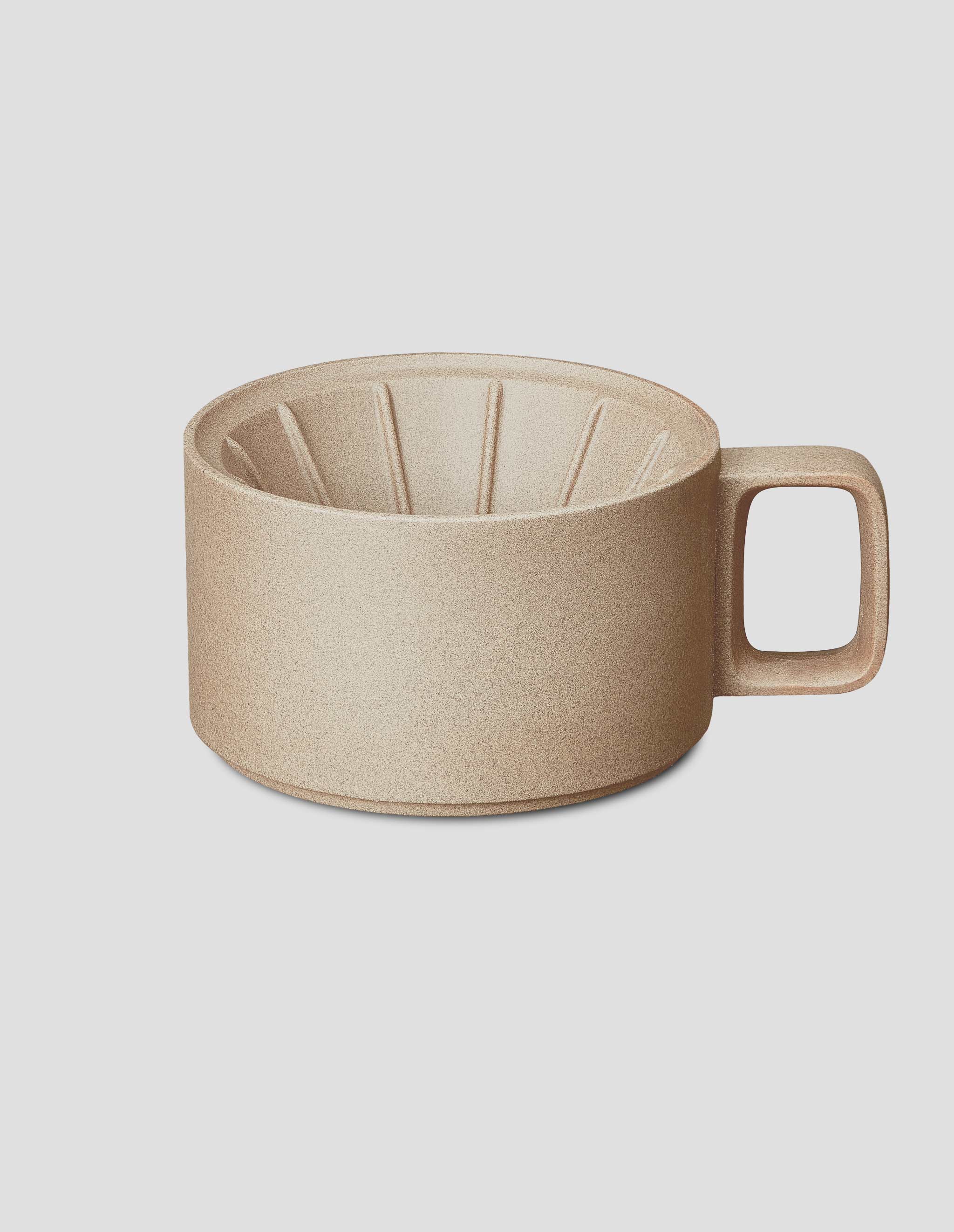 Hasami Porcelain Kaffeefilter Aufsatz Natur unglasiert