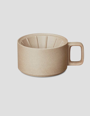 Hasami Porcelain Kaffeefilter Aufsatz Natur unglasiert