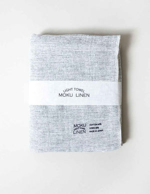 Moku Linen Handtuch Grey