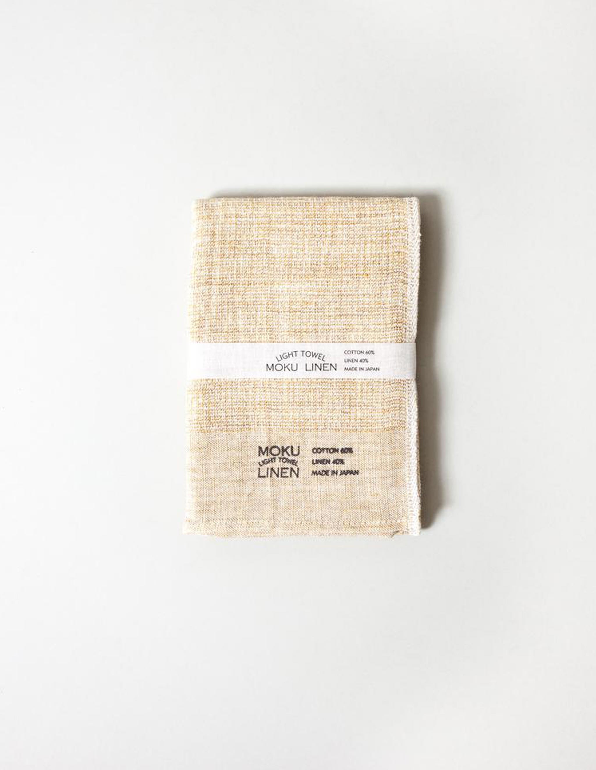 Handtuch Moku Linen Beige