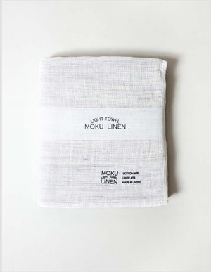 Handtuch Moku Linen Light Grey