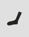 Nishiguchi Kutsushita Socken aus gerippter Wolle, Schiefer